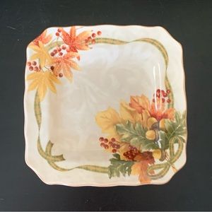 222 Fifth Autumn Celebration Square Salad Plate